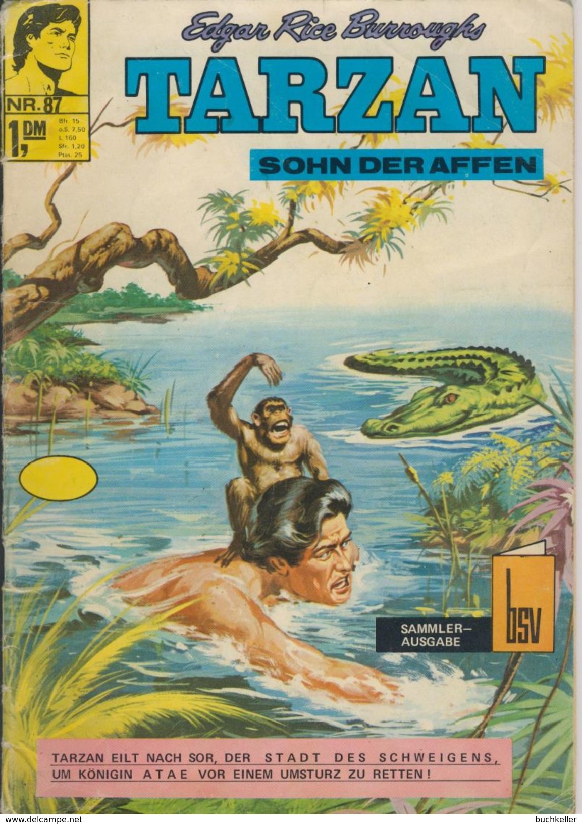 Tarzan Nr. 87 Bildschriftenverlag Edgar Rice Burroughs Comicheft - Autres & Non Classés