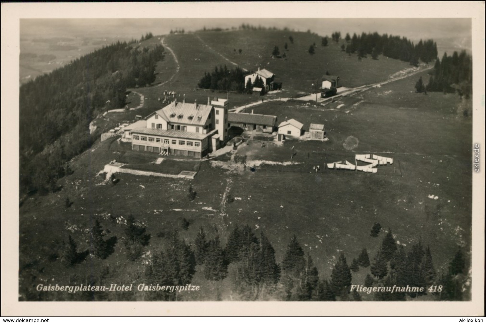 Ansichtskarte Salzburg Luftbild Gaisbergspitze Mit Geisbergplateau-Hotel 1931  - Altri & Non Classificati