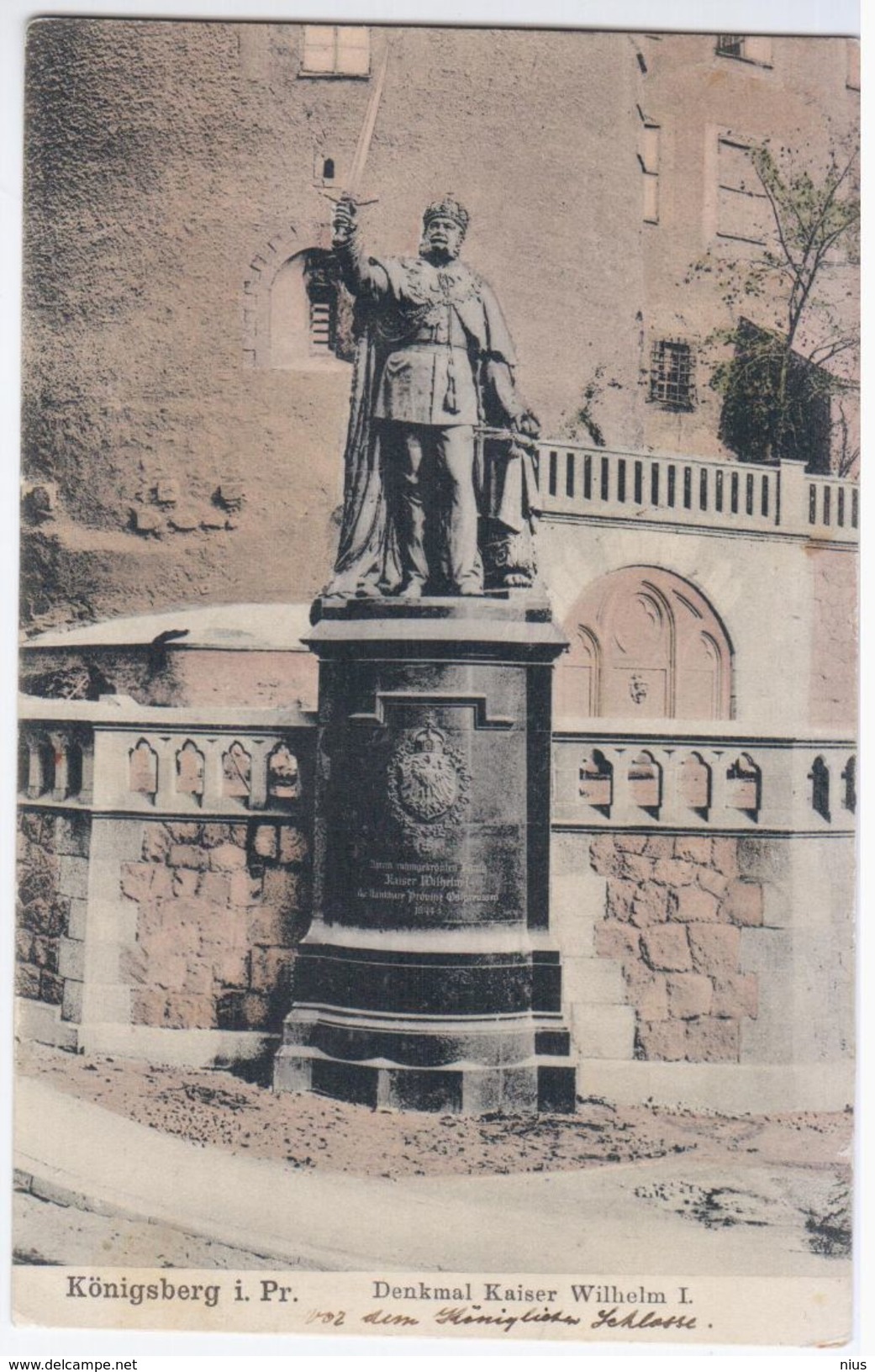 Russia Lithuania Germany Deutschland 1906 Ostpreussen, Konigsberg, Kaliningrad, Denkmal Kaiser Wilhelm I - Russie