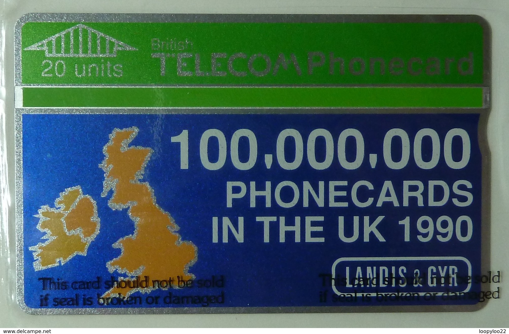 UK - Great Britain - BT - L&G - BTP008 - Landis & Gyr 100,000,000 1990 -  20 Units - Promotional - 4000ex - Mint Blister - Altri & Non Classificati