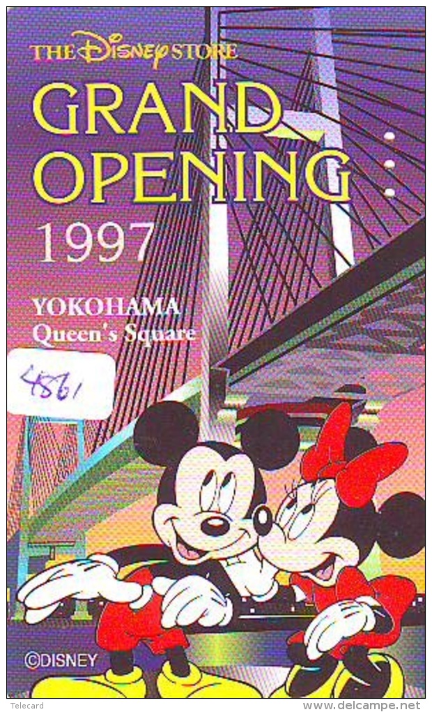 Télécarte JAPON * 110-189778 * DISNEY STORE (4861) PHONECARD JAPAN * Telefonkarte * GRAND OPENING * TIRAGE 7.000 * - Disney