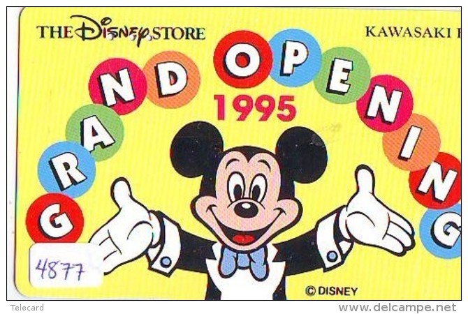 Télécarte JAPON * 110-166702 * DISNEY STORE (4877) PHONECARD JAPAN * Telefonkarte * GRAND OPENING * TIRAGE 4.000 - Disney