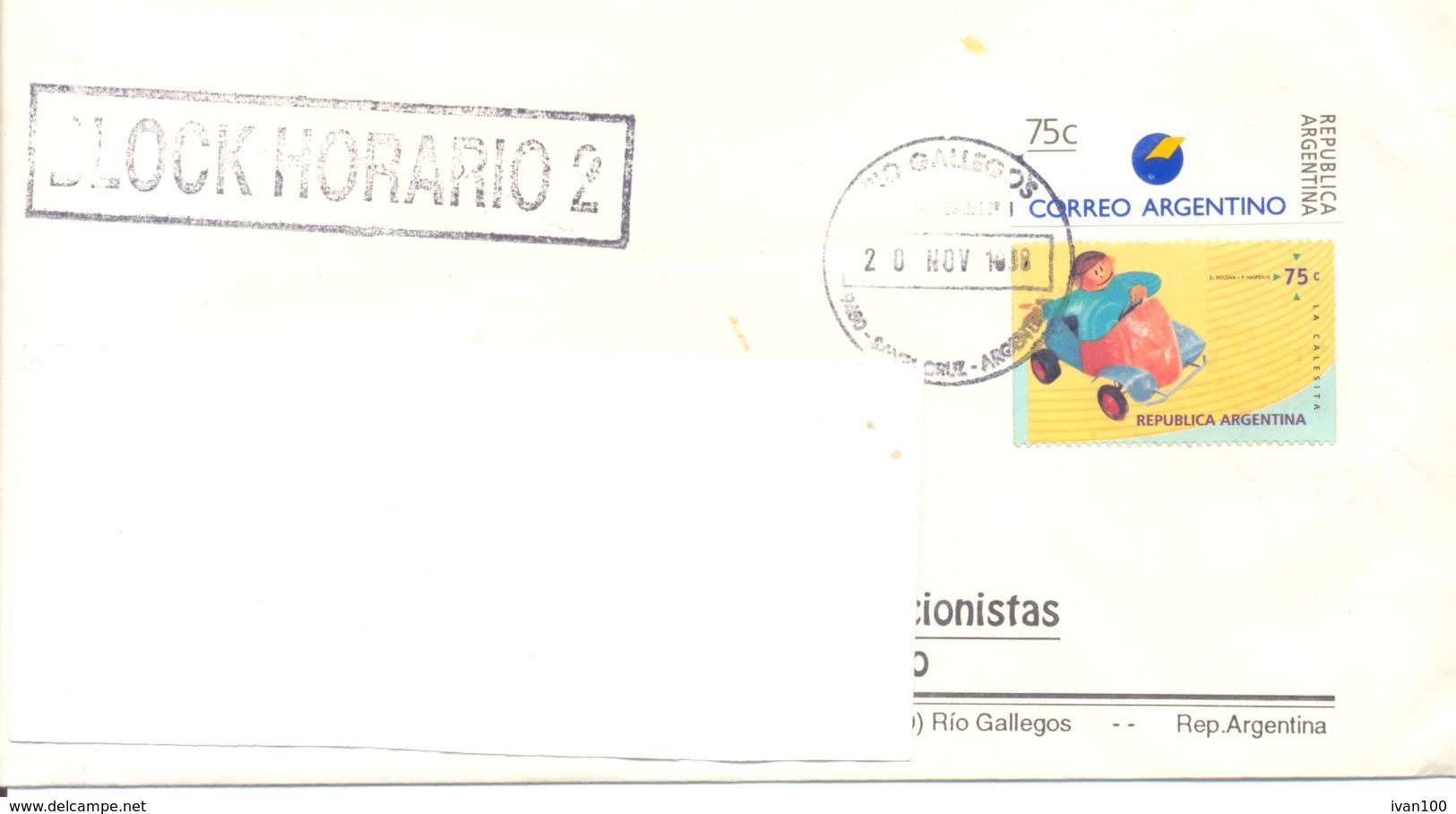 1998. Argentina, The Letter Sent  Air-mail Post To Moldova - Cartas & Documentos