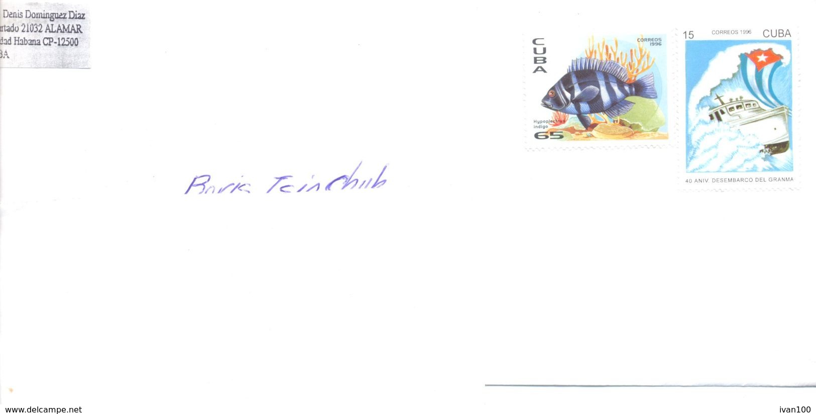 1999. Cuba, The Letter Sent  Air-mail Post To Moldova - Lettres & Documents