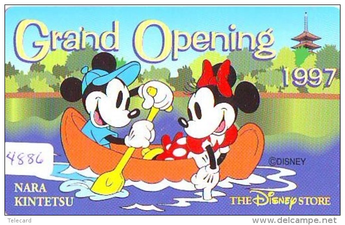 Télécarte JAPON * 110-192797 * DISNEY STORE (4886) PHONECARD JAPAN * Telefonkarte * GRAND OPENING * TIRAGE 6.000 - Disney