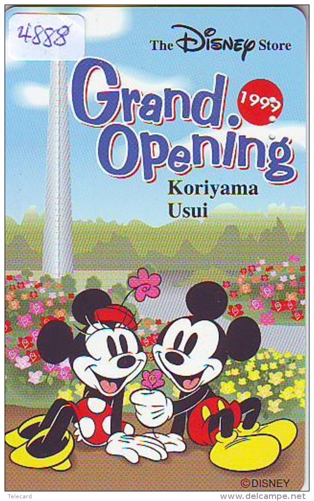 Télécarte JAPON * 110-208941 * DISNEY STORE (4888) PHONECARD JAPAN * Telefonkarte * GRAND OPENING * TIRAGE 3.000 - Disney