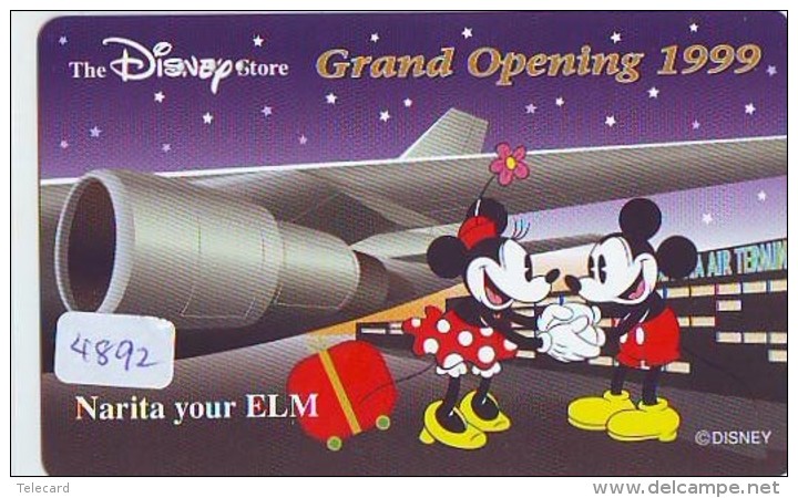 Télécarte JAPON * 110-209331 * DISNEY STORE (4892) PHONECARD JAPAN * Telefonkarte * GRAND OPENING * TIRAGE 3.000 - Disney