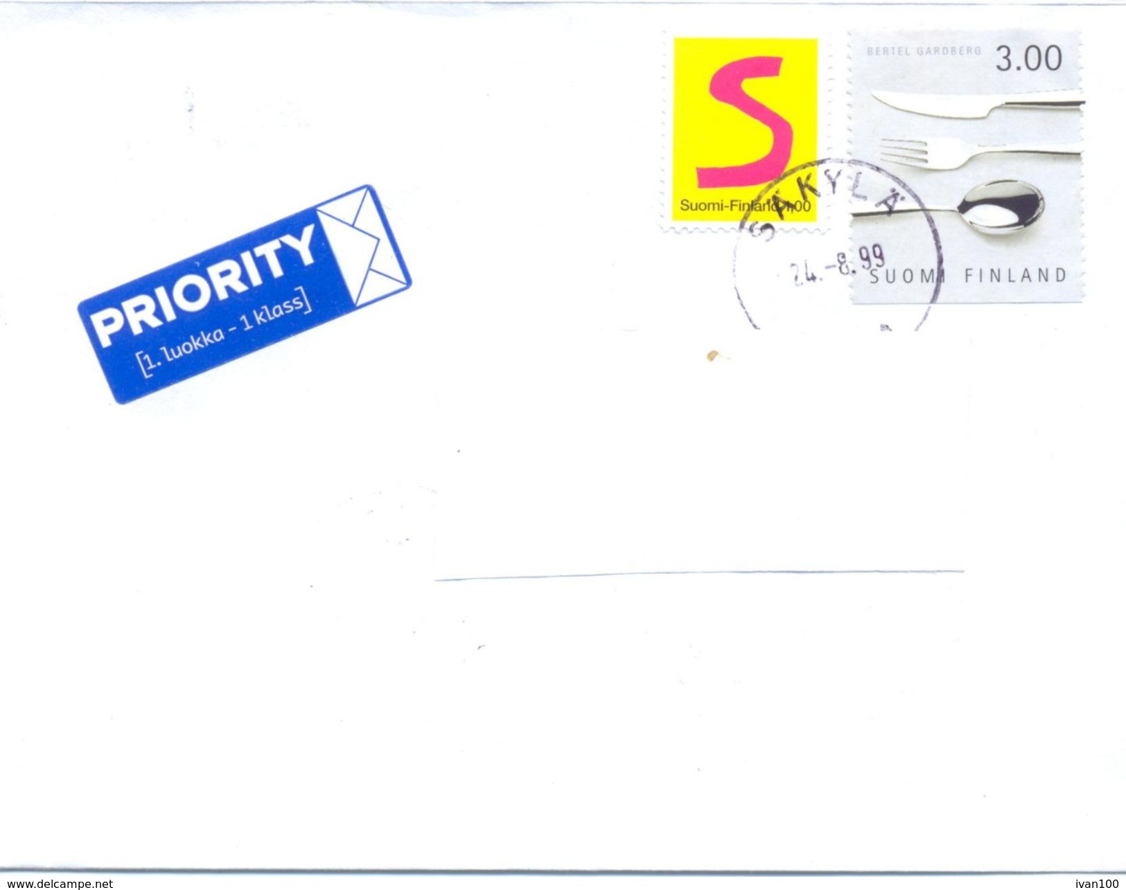 1999. Finland,  The Letter Sent By  Air-mail Post To Moldova - Brieven En Documenten