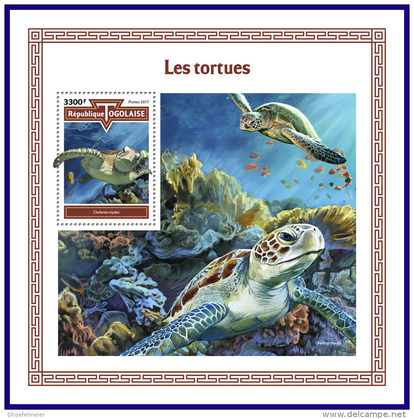 TOGO 2017 MNH** Turtles Schildkröten Tortues S/S - OFFICIAL ISSUE - DH1801 - Schildkröten