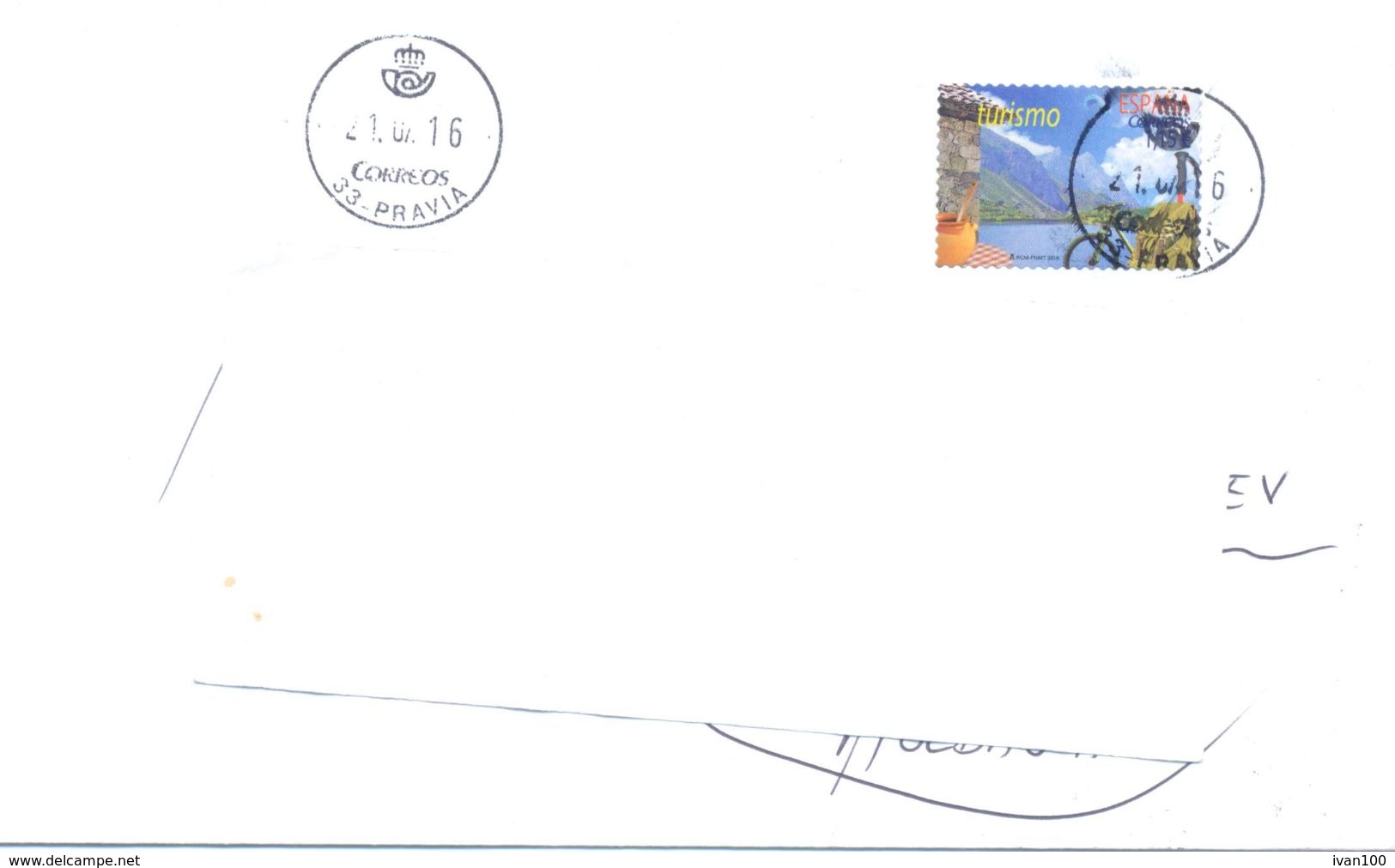 2016. Spain,  The Letter Sent By Air-mail Post To Moldova - Brieven En Documenten