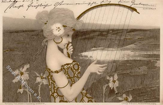 Kirchner, R. Frau Jugendstil TSN-Verlag 99 Künstlerkarte 1901 I-II Art Nouveau - Kirchner, Raphael