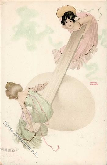 Kirchner, R. Frauen Jugendstil TSN-Verlag 222 Künstlerkarte 1904 I-II (Eckbug) Art Nouveau Femmes - Kirchner, Raphael