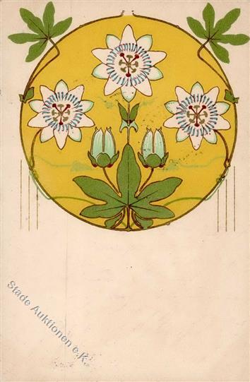 Jugendstil Blumen TSN-Verlag  Künstlerkarte 1900 I-II Art Nouveau - Non Classificati