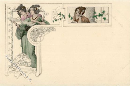 Jugendstil Frauen  Künstlerkarte I-II Art Nouveau Femmes - Non Classificati