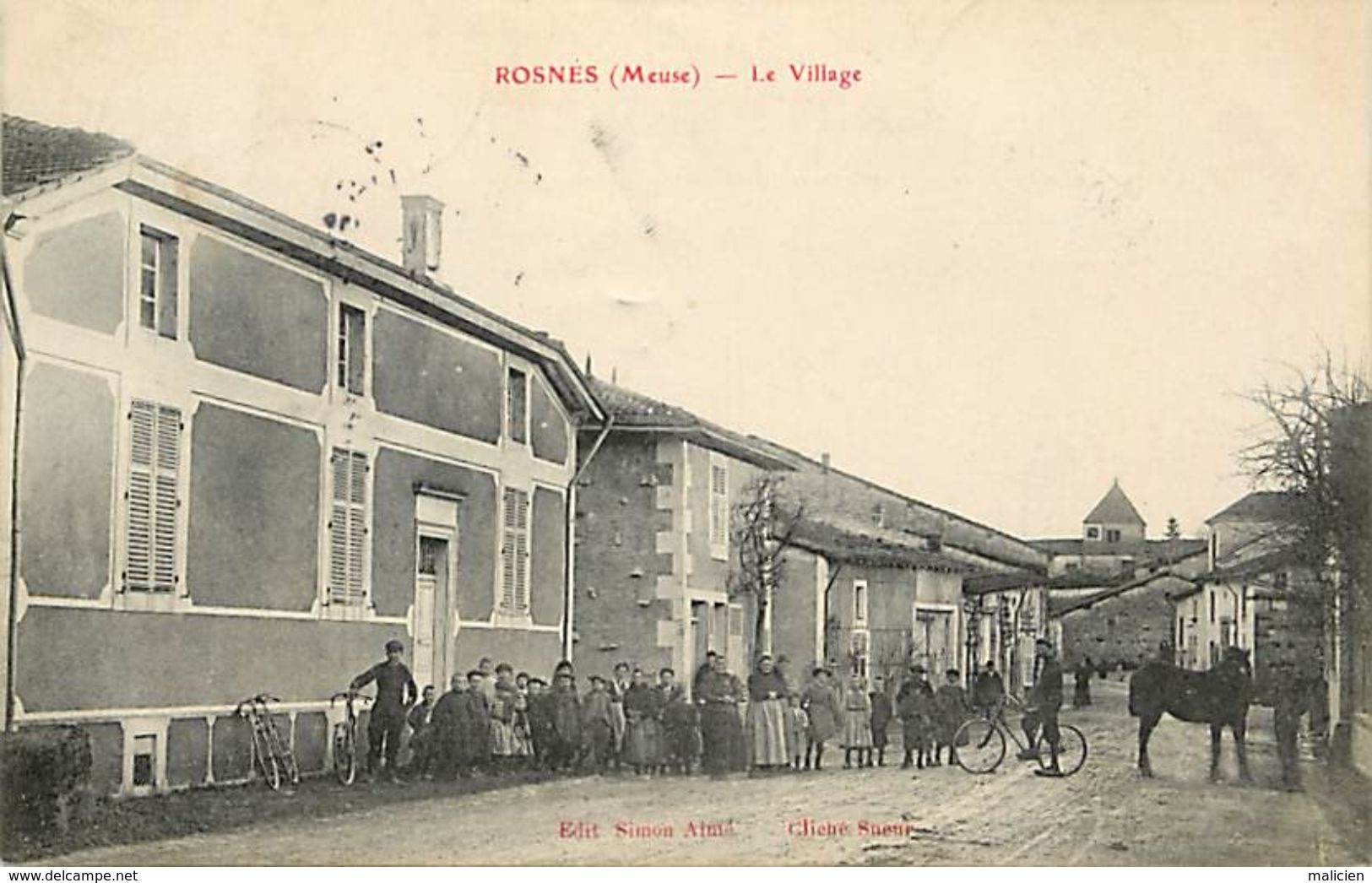 - Meuse -ref-A685- Rosnes - Le Village - Carte Bon Etat - - Autres & Non Classés