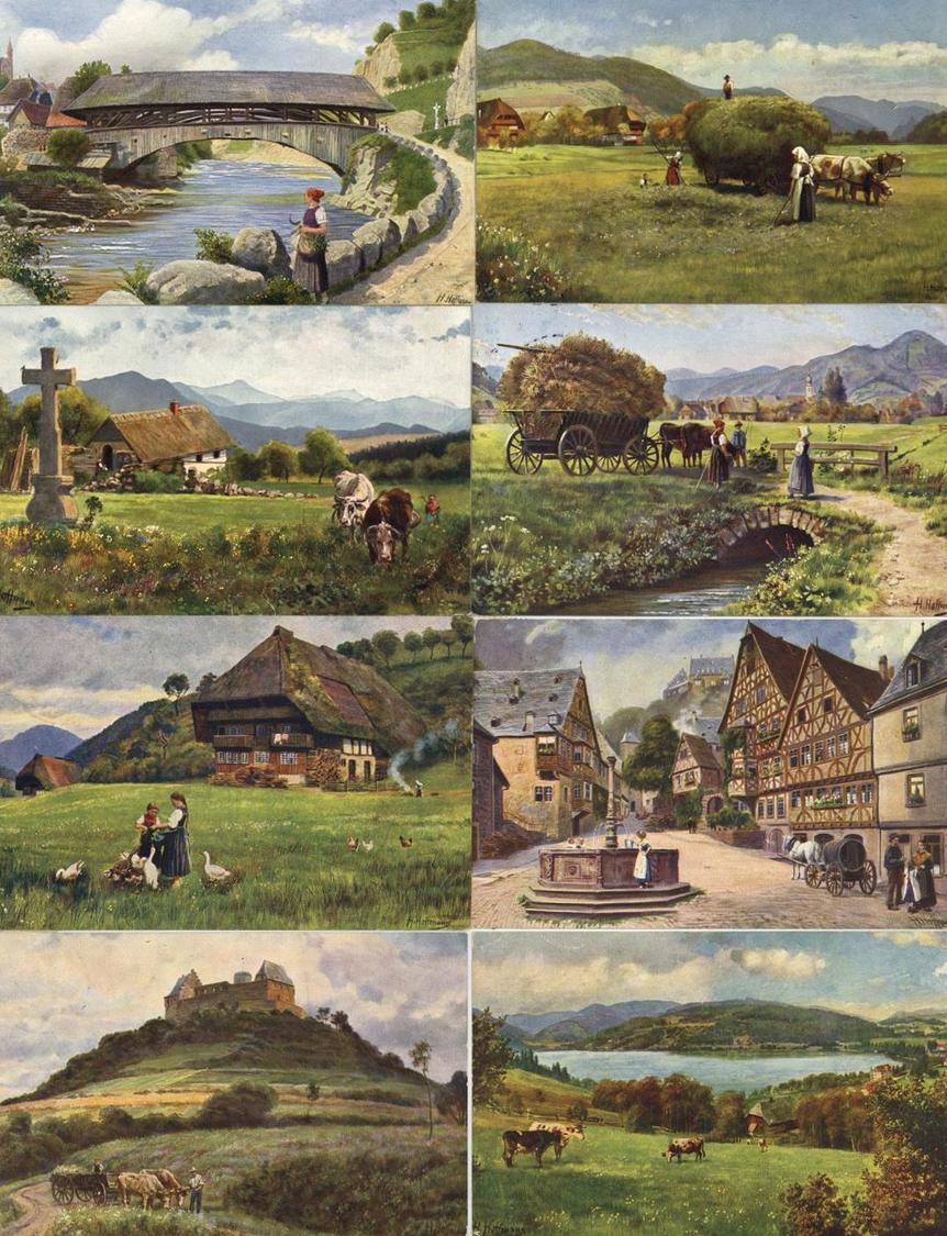 H. Hoffmann (meist) Partie Mit über 70 Künstler-Karten Sehr Viel Schwarzwald I-II - Zonder Classificatie