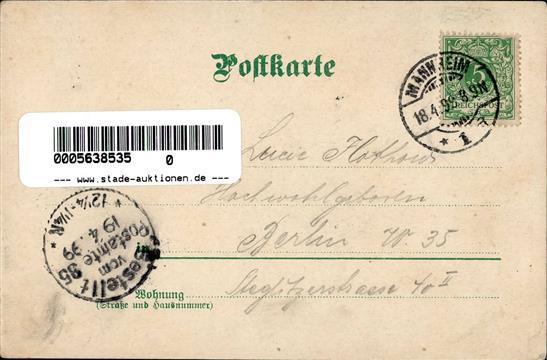 Hoffmann, H. Der Dicke Turm Künstlerkarte 1899 I-II (fleckig) - Zonder Classificatie