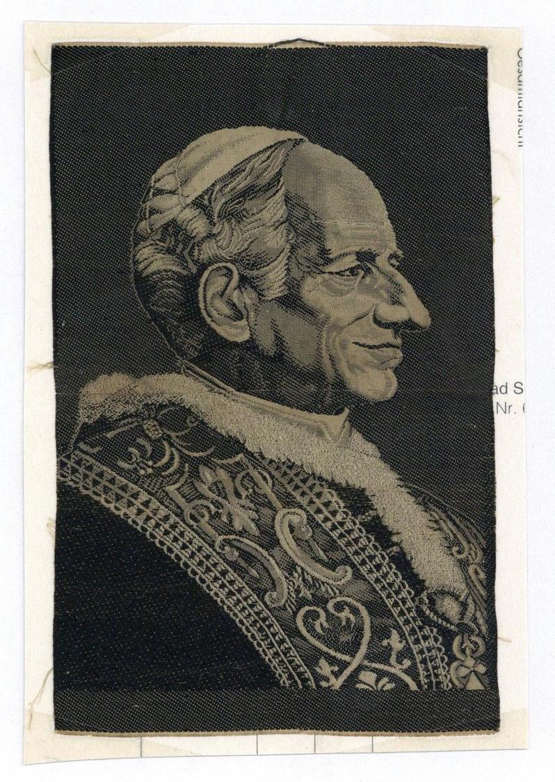 Seide Gewebt Pabst Leo XIII I-II Soie - Non Classificati