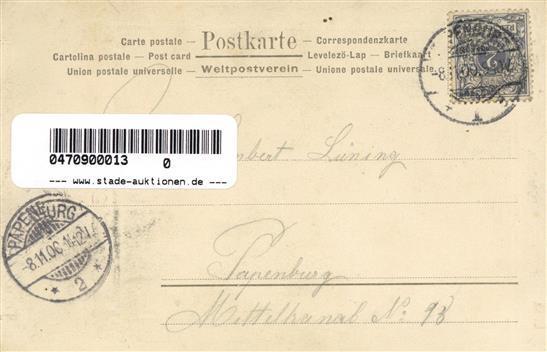 Seide Gewebt Pierrot  1900 I-II (Passepartout Beschädigt, Fleckig) Soie - Unclassified
