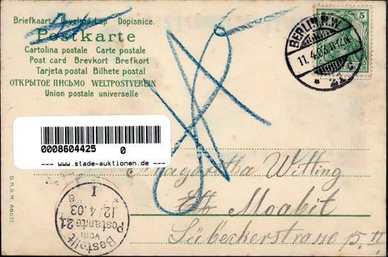 HGL Hase Eier Ostern 1903 I-II (fleckig) Paques - Non Classificati