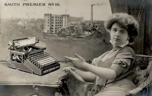 Schreibmaschine Smith Premier No. 10  Foto AK 1910 I-II (fleckig) - Zonder Classificatie