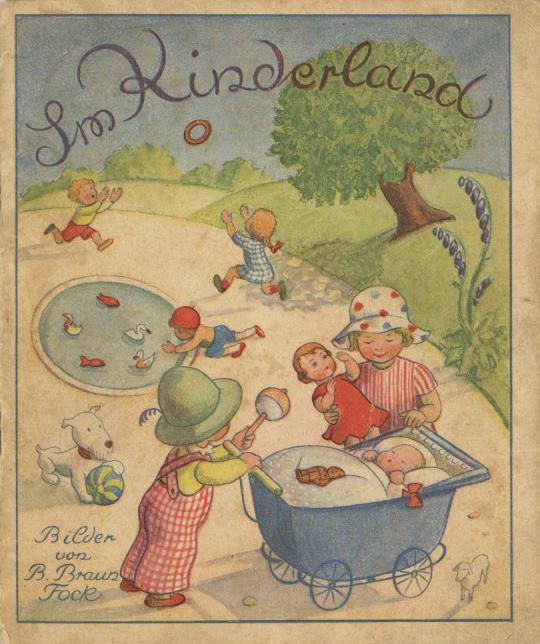 Puppen Schildkröte Buch Im Kinderland Werbung II (fleckig) Publicite - Giochi, Giocattoli