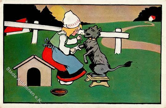 Kind Hund TSN-Verlag 522 Künstlerkarte 1905 I-II (Ecke Abgestossen) Chien - Zonder Classificatie