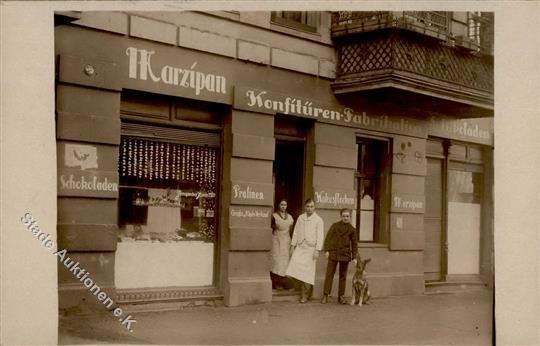 BERUFE/GESCHÄFTE- Foto-Ak - MARZIPAN-KONFITÜREN-FABRIKATION I - Reclame