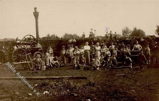 BERUFE/GESCHÄFTE- Foto-Ak - TORFMACHER TANNENHOF 1917 I-II" - Pubblicitari