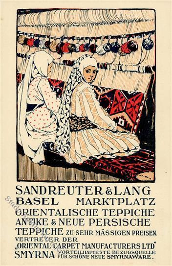Werbung Basel (4000) Schweiz Sandreuter & Lang Orientalische Teppiche I-II Publicite - Pubblicitari