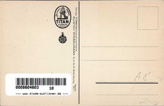 Nähmaschine Altenburg (O7400) Titan Gustav Winselmann I-II - Pubblicitari