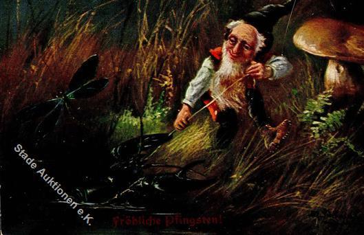 Schönian, A. Zwerge Hummer TSN-Verlag 921 Künstlerkarte I-II Lutin - Fairy Tales, Popular Stories & Legends