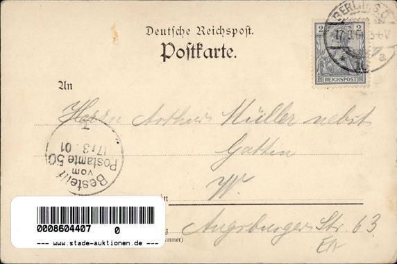 Geldschein Auf AK Jubiläum Der Reichsbank Sign. Bartz, C. 1901 I-II - Non Classificati