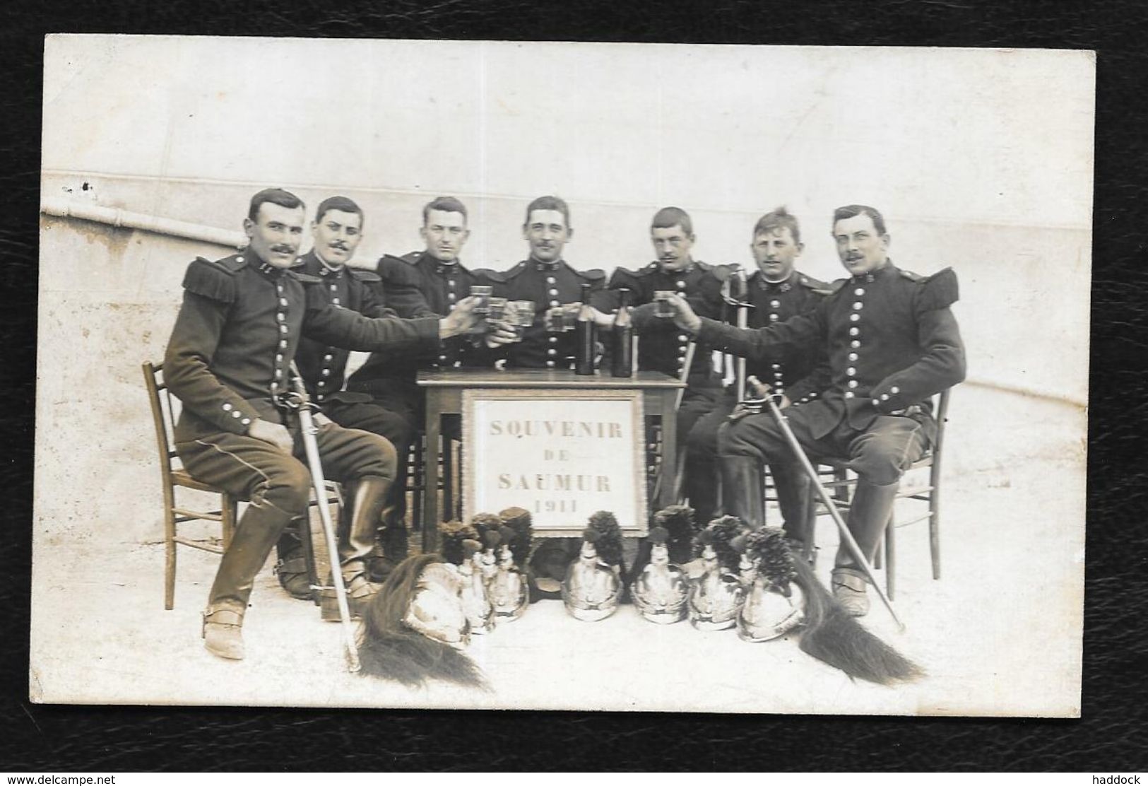 SAUMUR: CARTE PHOTO MILITAIRE - Saumur