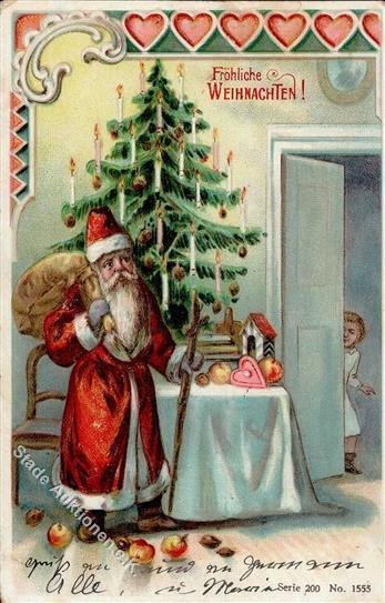 Weihnachtsmann Kind  Prägedruck 1906 I-II Pere Noel - Santa Claus