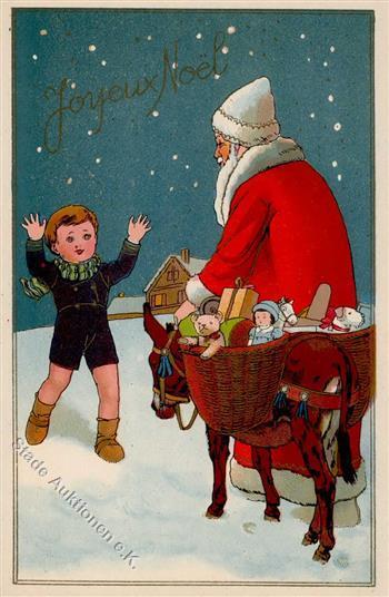Weihnachtsmann Kind Puppe Teddy Spielzeug  I- Pere Noel Jouet - Santa Claus