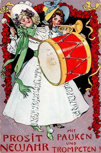 Neujahr Frauen TSN-Verlag 512 Künstlerkarte 1906 I-II Bonne Annee Femmes - Anno Nuovo