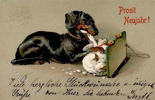 Dackel TSN-Verlag 409 Künstlerkarte 1906 I-II - Honden