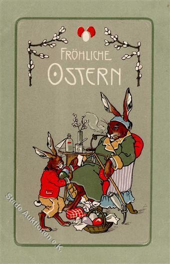 Hase Personifiziert TSN-Verlag 855 Prägedruck 1908 I-II - Andere & Zonder Classificatie