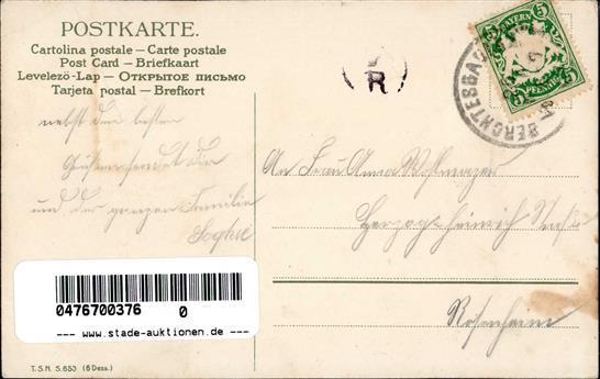 Huhn Ostern TSN-Verlag 653 Künstlerkarte 1907 I-II (fleckig) Paques - Altri & Non Classificati