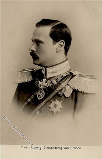 Adel Hessen Großherzog Ernst Ludwig Foto AK I-II - Storia