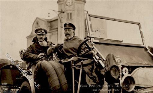 Adel Preußen Prinz Heinrich Am Start Foto AK 1911 I-II - Storia