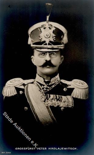 Adel Russland Großfürst Peter Nikolajewitsch Foto AK I-II - Storia