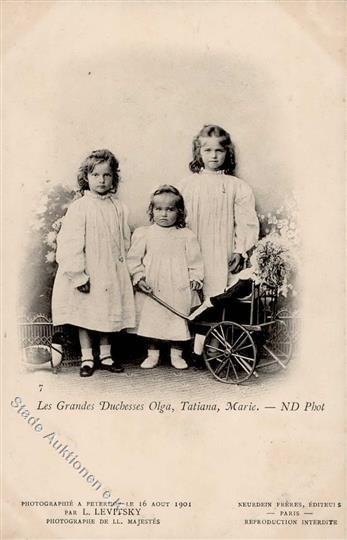 Adel Russland Großfürstinnen Olga, Tatiana Und Marie I-II - Storia