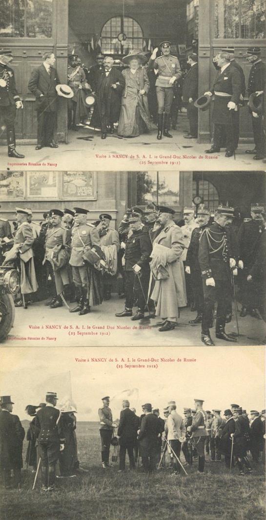 Adel Rusland Großfürst Nicolas In Nancy 1912 Lot Mit 7 Ansichtskarten - Geschiedenis