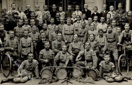 Kinder In Uniform Bromberg Musikguppe Foto AK 1915 I-II (Marke Entfernt) - Uniformi
