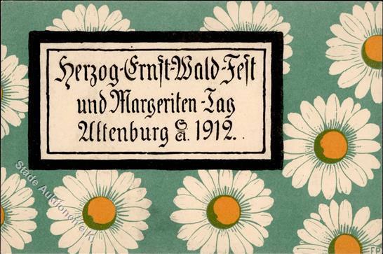 MARGARITENTAGE Margeritentag ALTENBURG S.A. 1912, Künstlerkarte Sign. F.P. I - Esposizioni