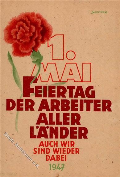 ARBEITERBEWEGUNG - 1.MAI 1947 Mit S-o Leipzig I - Uniformen
