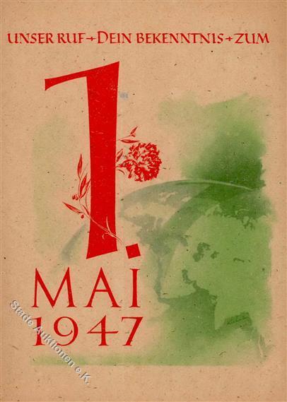 ARBEITERBEWEGUNG - 1.MAI 1947 Mit S-o Leipzig I - Uniformi