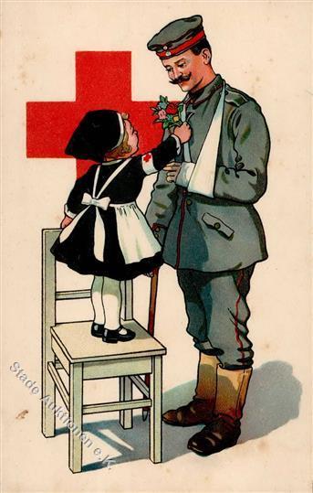 Rotes Kreuz Kind Soldat  I-II (fleckig) - Croce Rossa